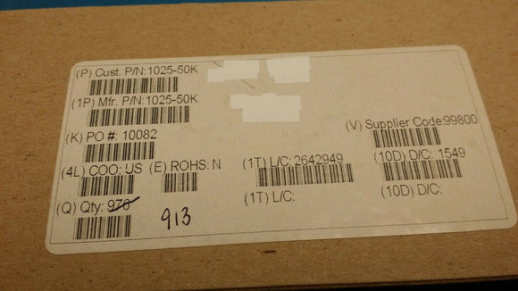 (10pcs) 1025-50K 18 µH Unshielded - Inductor 149 mA 3.1Ohm Max Axial