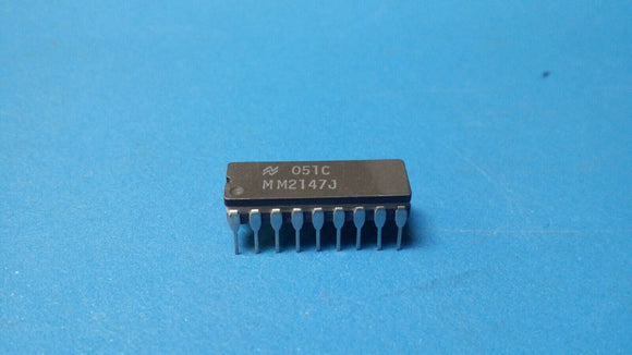(1 PC) MM2147J NSC SRAM, 4KX1, 70ns, MOS, CDIP18
