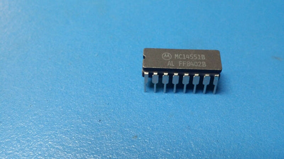 (1 PC) MC14551BAL MOT, SPDT, 4 Func, 1 Channel, CMOS, CDIP16