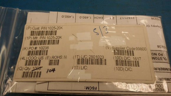 (10pcs) 1025-20K 1025 Series 1 uH ±10 % Tolerance 390 mA Axial Unshielded Molded