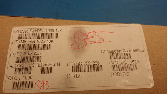 (10pcs) 1025-40K 6.8 µH Unshielded - Inductor 185 mA 2Ohm Max Axial