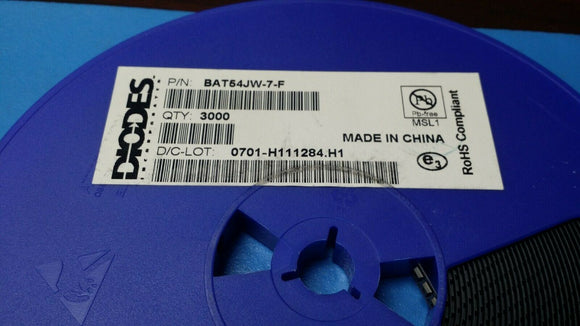 (25 PCS) BAT54JW-7-F DIODES INC. DIODE ARRAY SCHOTTKY 30V SOT363 ROHS