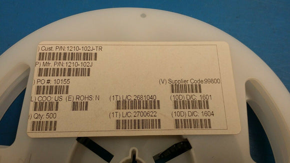 (10pcs)1210-102J  FIXED IND 1UH 515MA 700 MOHM SMD