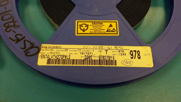 (20pcs) SN74LVTH273PWLE Flip Flop 1 Element D-Type 8 Bit Positive Edge 20-TSSOP