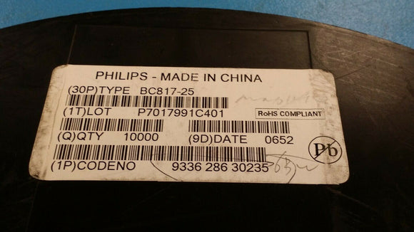 (200pcs) BC817-25 Trans GP BJT NPN 45V 0.8A 310mW 3-Pin SOT-23 PB FREE