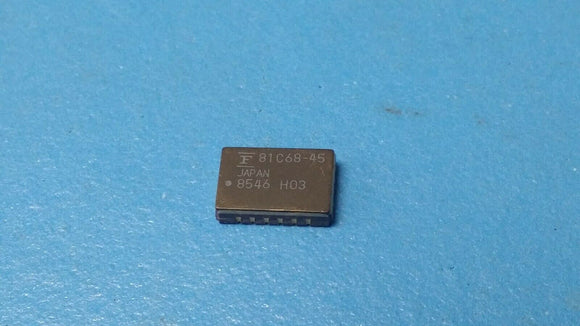 (1 PC) MB81C68-45L FUJITSU Standard SRAM, 4KX4, 45ns, CMOS, LCC20 VINTAGE 1985DC