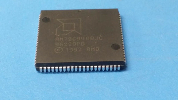 (1 PC) AM79C940BJC AMD LAN Controller, 4 Channel(s), CMOS, PLCC84