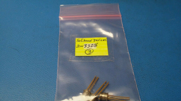 (1 PC) 2N3328 SOLITRON JFET Transistor, 1-Element, P-Channel, Silicon, TO-72