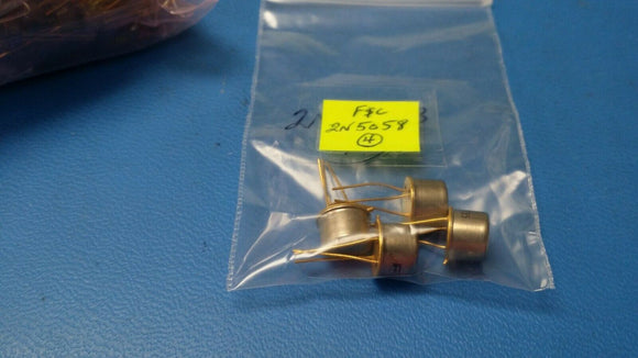 (1 PC) 2N5058 FSC Bipolar Transistor NPN High Voltage 300V 150mA 3-Pin TO-39