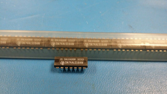(10 PCS) SN74ALS10AN TI NAND Gate IC 3 Channel - 14-PDIP