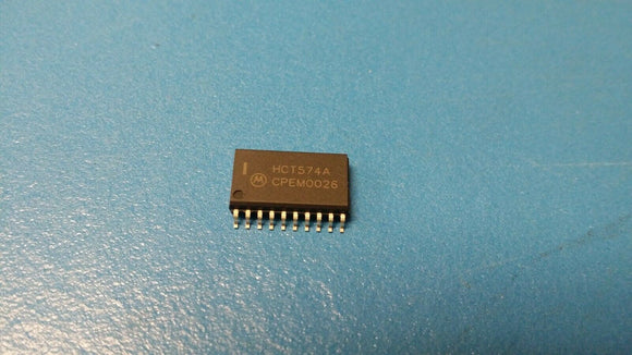 (10 PCS) MC74HCT574ADW, MC74HCT574ADWR2 ON SEMI, IC FF D-TYPE SNGL 8BIT 20SOIC