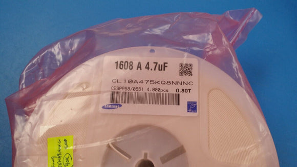 (100 PCS) CL10A475KQ8NNNC MLCC 4.7 µF ±10% 6.3V Ceramic Capacitor X5R 0603