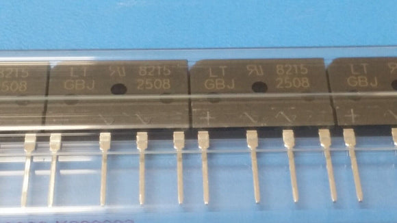 (15 PCS) GBJ2508-F Bridge Rectifier Single Phase Standard 800 V 25A GBJ 4 PIN