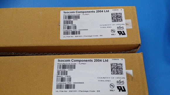 (10PC) TLP521 Single Channel 55 V 5300 Vrms Phototransistor Optocoupler DIP-4