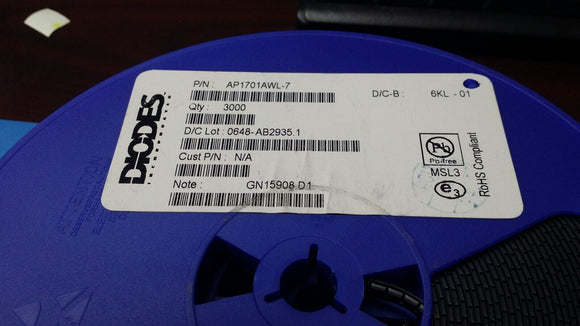 (10 PCS) AP1701AWL-7 Supervisor Push-Pull, Totem Pole 1 Channel SC-59-3 ROHS