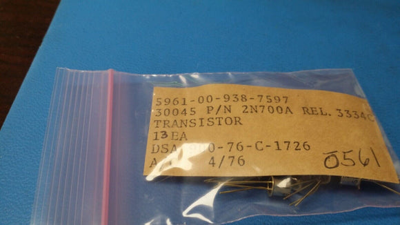 (1 PC) 2N700A Germanium Transistor NSN 5961-00-938-7597