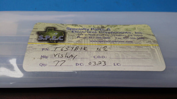 (2 PCS) T63YB1K10% VISHAY Trimmer Resistors - Through Hole 1 kOhms 1/4W 10%