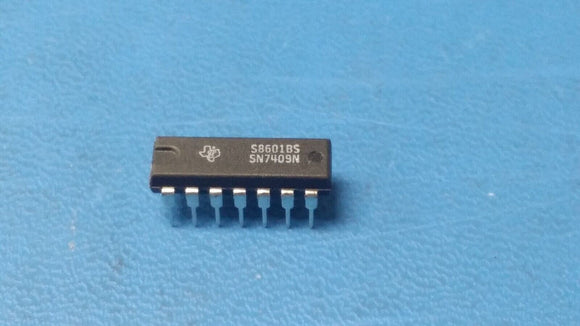 (2 PCS) SN7409N FSC IC LOGIC GATE QUAD 2-INPUT AND STD-TTL PDIP14