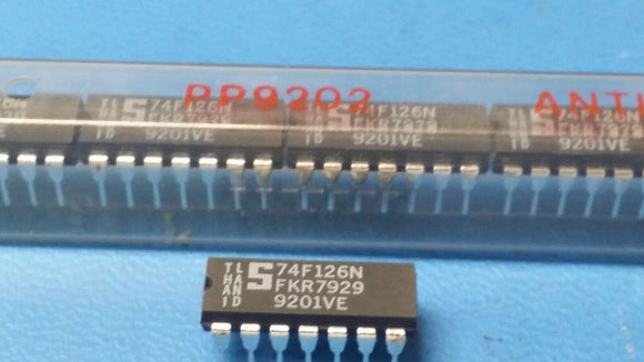 (10 PCS) 74F126N SIGNETICS IC BUFFER NON-INVERT 5.5V 14DIP