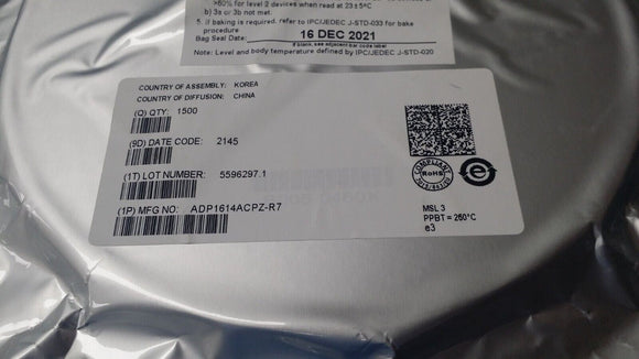 (1500) ADP1614ACPZ-R7 AD IC REG BOOST ADJ 3A 10LFCSP ROHS
