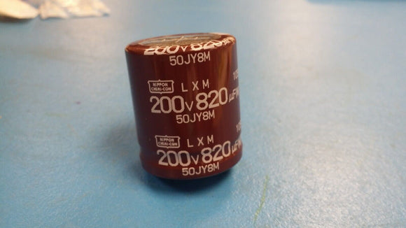 (1 PC) ELXM201VSN821MR35S UCC CAP ALUM 820UF 20% 200V SNAP-IN ROHS