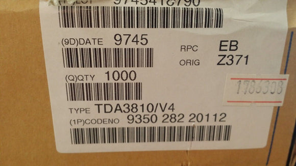 (1,000 PCS) TDA3810 Philips, Radio and TV Spatial Stereo Sound IC PDIP18 PIN