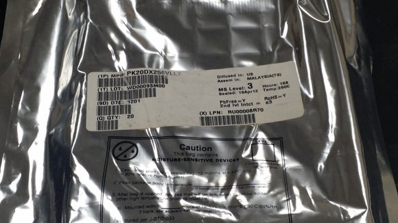 (1 PC) PK20DX256VLL7 MCU, 32BIT, CORTEX-M4, 72MHZ, LQFP-100 ROHS