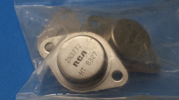 (1 PC) 2N3772 RCA TRANS NPN 60V 0.005A TO3