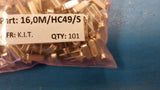 (101pcs) HC49S-16.000MHZ Parallel - Fundamental Quartz Crystal, 16MHz Nom