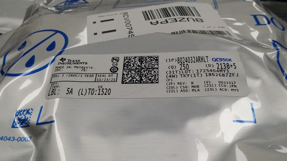 (2 PCS) BQ24032ARHLT Charger IC Lithium Ion/Polymer 20-VQFN (3.5x4.5) ROHS