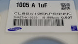 (10,000) CL05A105KP5NNNC SAMSUNG 1µF 10% 10V MLCC Ceramic Capacitor X5R 0402