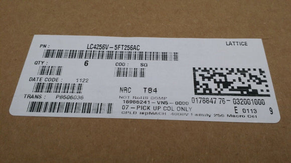(1 PC) LC4256V-5FT256AC LATTICE IC CPLD 256MC 5NS 256FTBGA