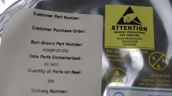 (1 PC) VCA2612Y/250 TI IC VARIABLE GAIN 2 CIRC 48TQFP