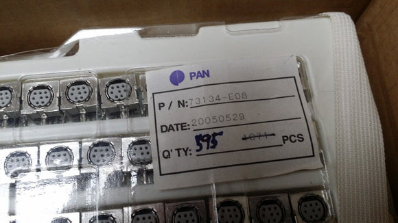 (2 PCS) A40855-202-01 (71314-E08) S-VIDEO PCB MOUNT 8 PIN DIN SOCKET