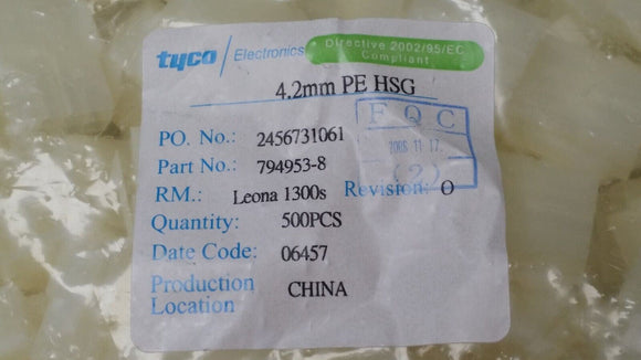 (10 PCS) 794953-8 TYCO/AMP CONN PLUG HSG 8POS 4.20MM ROHS