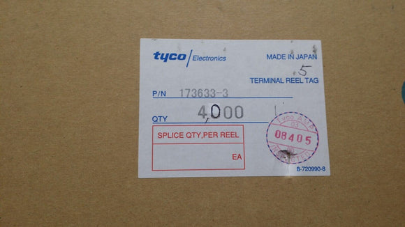 (10 PCS) 173633-3 TYCO/AMP CONN TAB 22-24AWG CRIMP GOLD ROHS