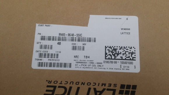 (1 PC) M4A5-96/48-55VC-7VI LATTICE IC CPLD 96MC 5.5NS 100TQFP
