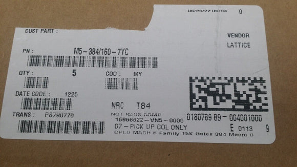 (1 PC) M5-384/160-7YC LATTICE IC CPLD 384MC 7.5NS 208QFP