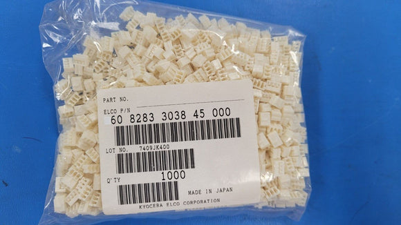 (100PCS) 60-8283-3038-45-000 Conn Housing RCP 3 POS 2mm Crimp ST Cable Mount