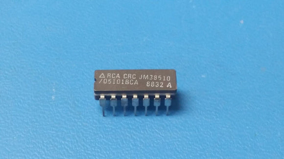 (1 PC) JM38510/05101BCA, D FLIP-FLOP 2-FUNC 1-BIT  CMOS CDIP14