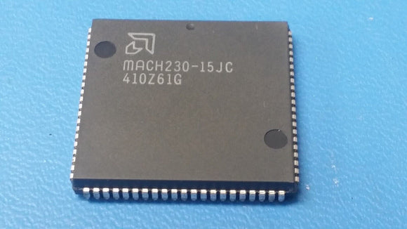 (1 PC) MACH230-15JC AMD EE PLD, 19ns, 128-Cell, CMOS, PQCC84