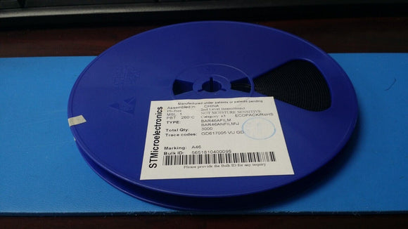 (25 PCS) BAR46AFILM STMICRO DIODE ARRAY SCHOTTKY 100V SOT23 ROHS