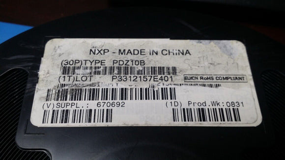 (100 PCS) PDZ10B NXP 	 DIODE ZENER 10V 400MW SOD323 ROHS