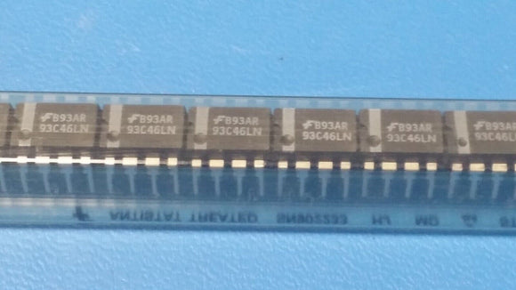 (10 PCS) NM93C46LN FSC EEPROM, 64X16, Serial, CMOS, PDIP8