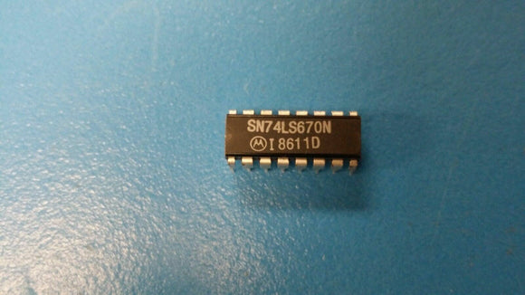 (2 PCS) SN74LS670N MOT 4X4 STANDARD SRAM, 45ns, PDIP16