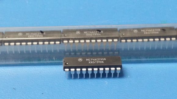 (22 PCS) MC74AC244N MOTOROLA IC BUFFER DVR TRI-ST OCTAL 20DIP