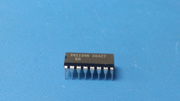 (2 PCS) 74S194N SIGNETICS 4-BIT BIDIRECTIONAL SHIFT REGISTER PDIP16