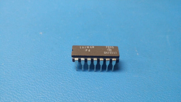 (1 PC) TI SN7451J AND-OR-Invert Gate, TTL, CDIP14