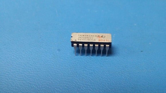 (1 PC) SNJ54H00J TI, NAND Gate 4-Func 2-Input TTL CDIP14