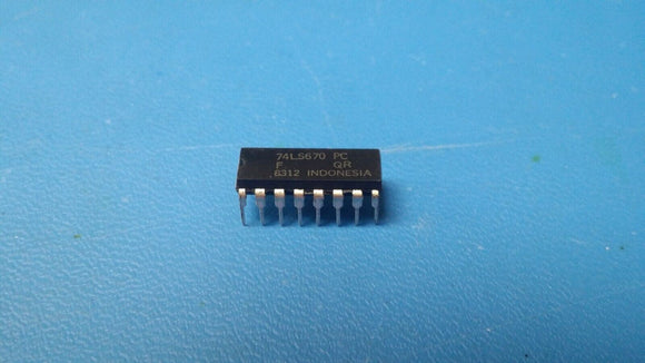 (1 PC) 74LS670PC FSC Standard SRAM, 4X4, 45ns, Bipolar, PDIP16